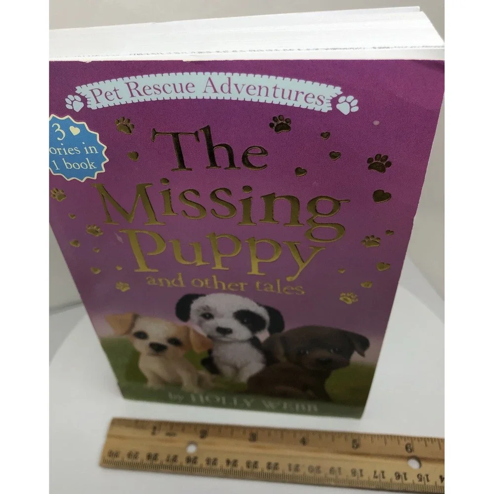The Missing Puppy and other Tales Pet Rescues, Holly Webb paperback 3 Books in 1